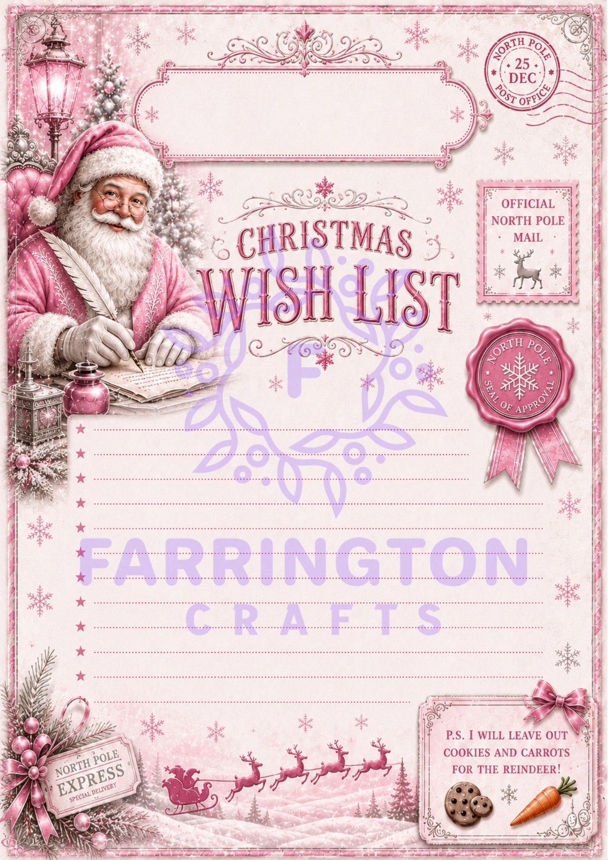Fun Christmas Stationery – Letter to Santa & Reply from Santa