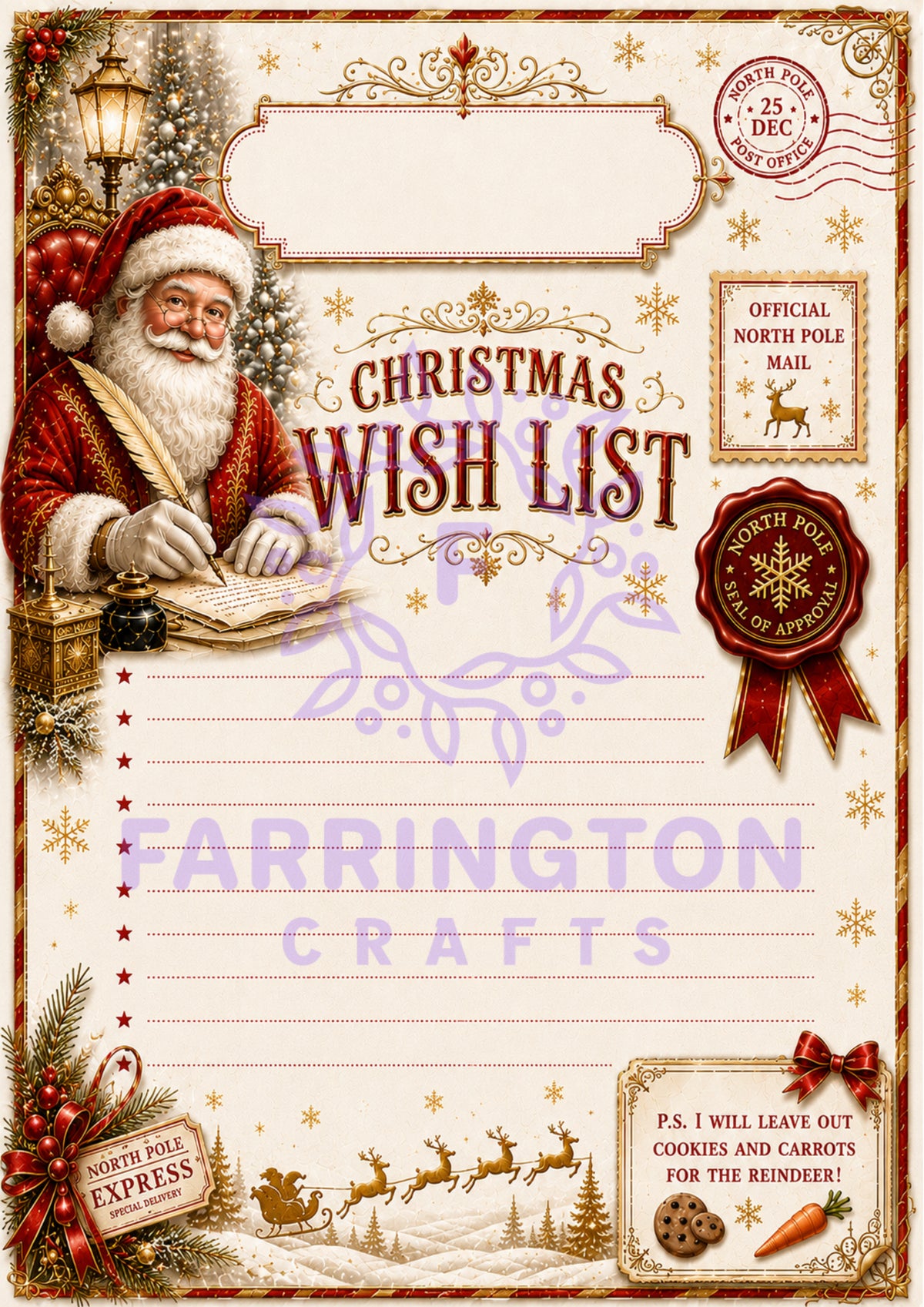 Fun Christmas Stationery – Letter to Santa & Reply from Santa