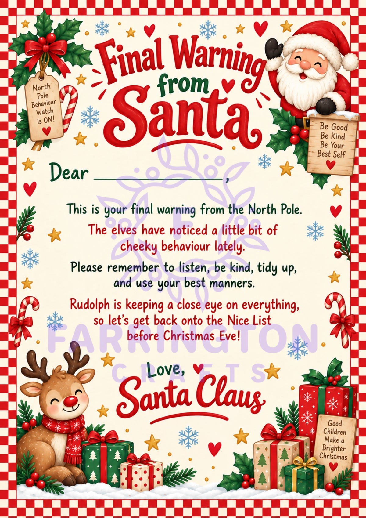 Fun Christmas Stationery – Letter to Santa & Reply from Santa
