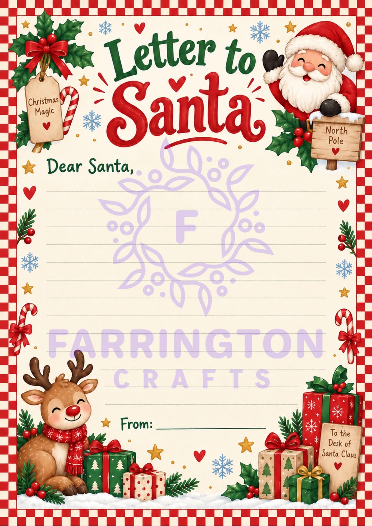 Fun Christmas Stationery – Letter to Santa & Reply from Santa