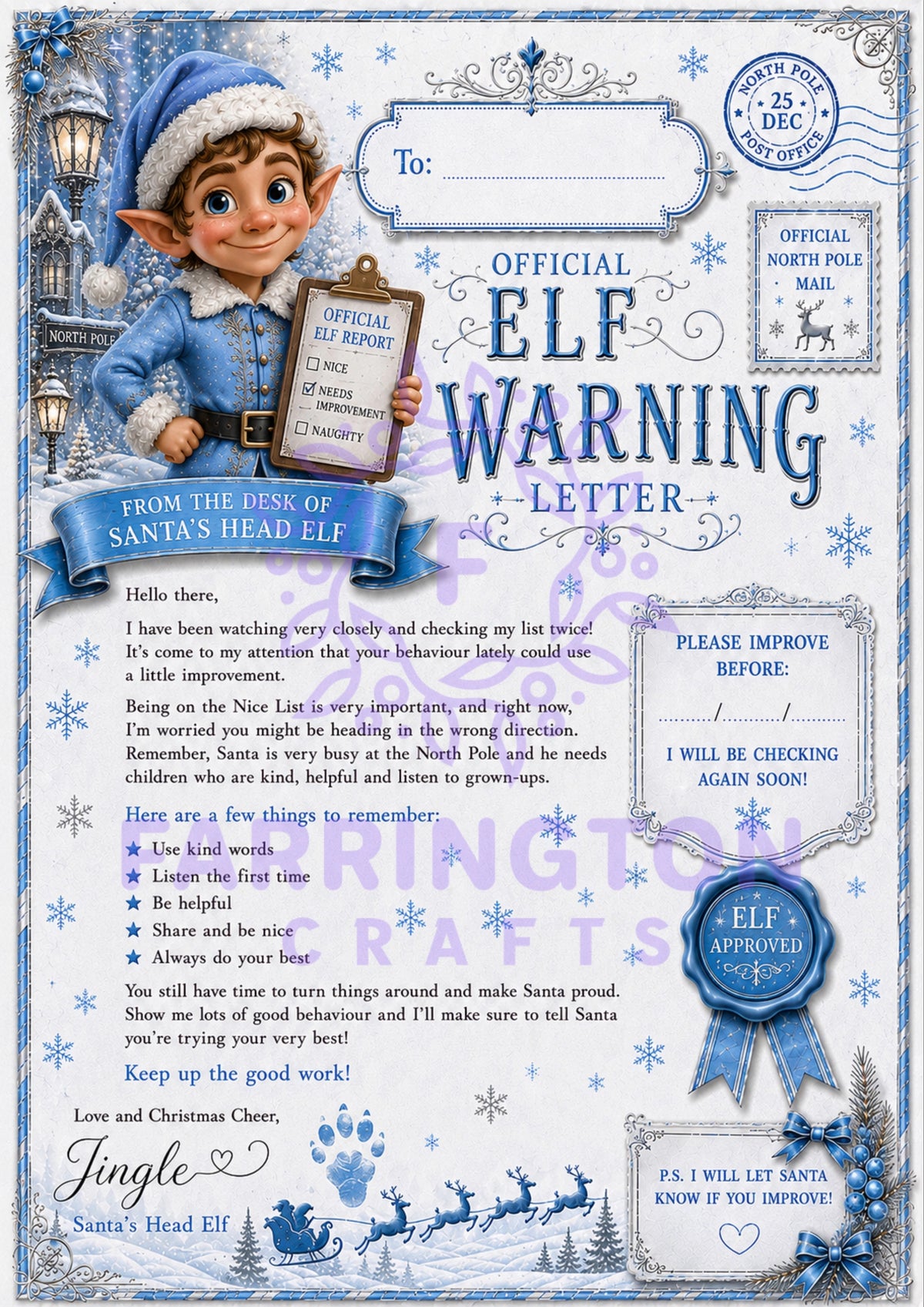 Fun Christmas Stationery – Letter to Santa & Reply from Santa