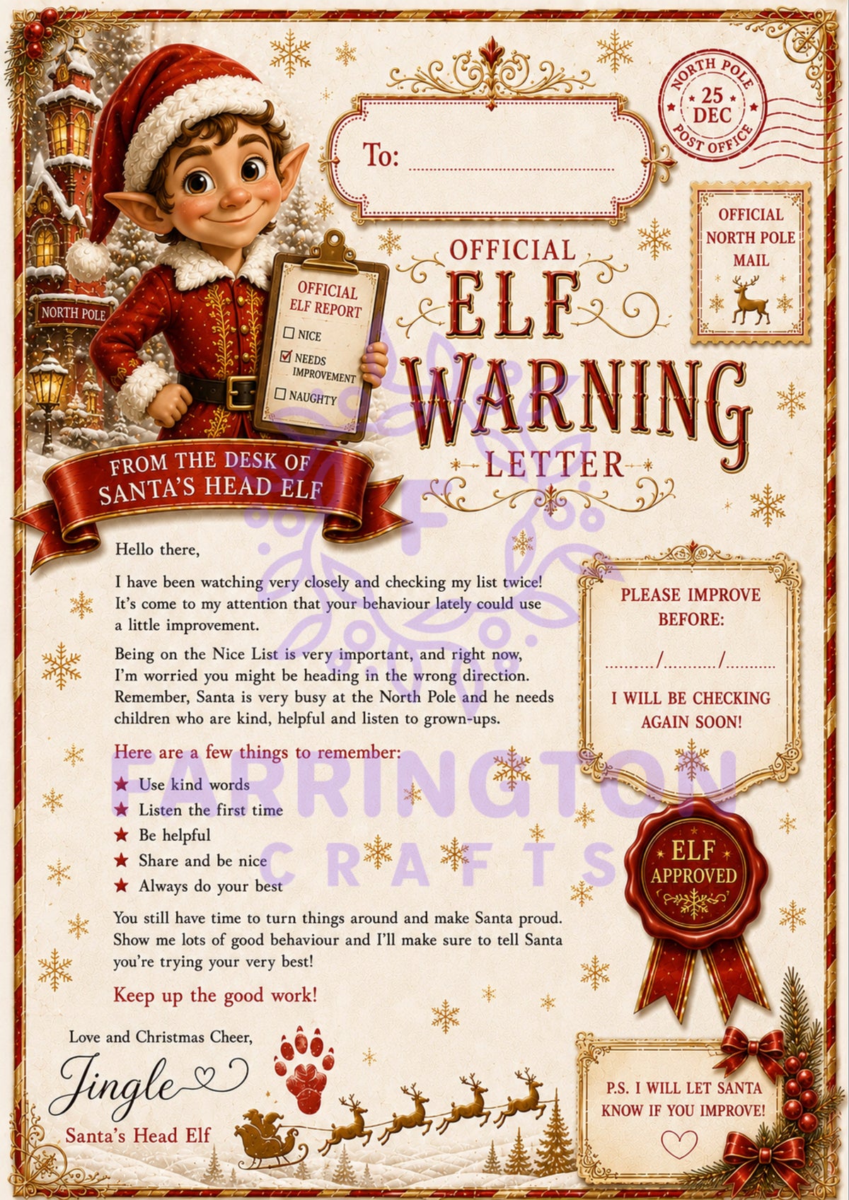 Fun Christmas Stationery – Letter to Santa & Reply from Santa