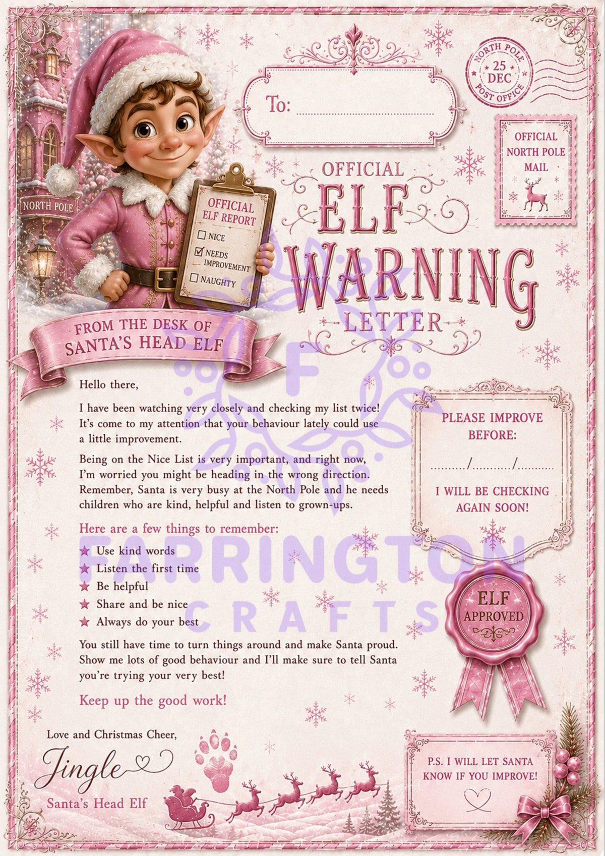 Fun Christmas Stationery – Letter to Santa & Reply from Santa