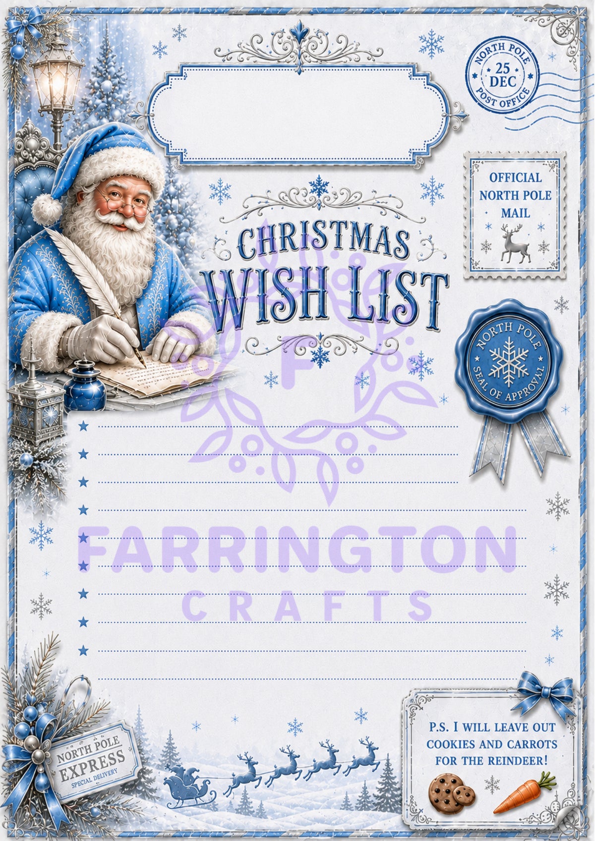Fun Christmas Stationery – Letter to Santa & Reply from Santa