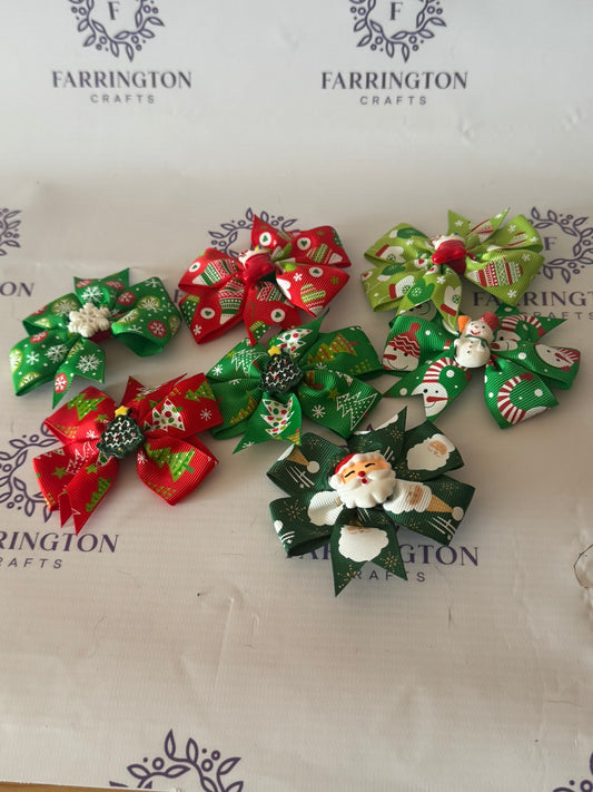Christmas Hair Bows